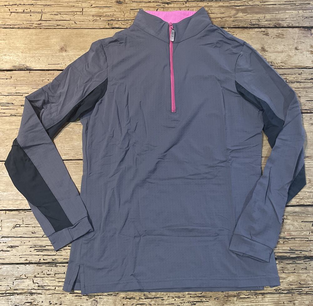 EIS Womens Grey Size Small 1/4 Zip Athletic Jacket